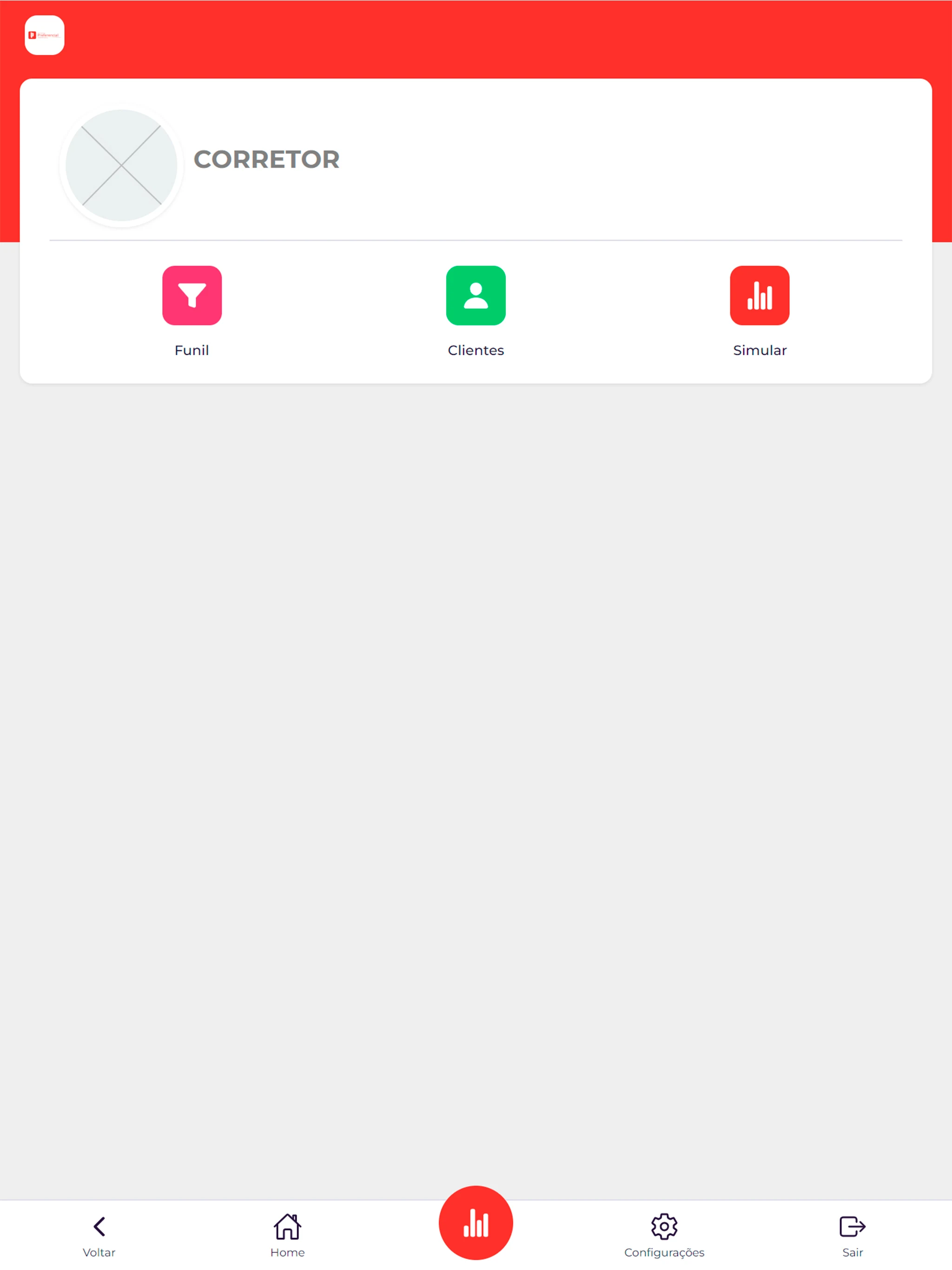 Área do Corretor Preferencial screenshot